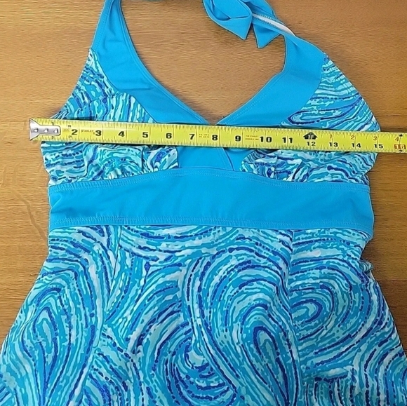 Jaclyn Smith Womens One Piece Swim Suit (Apron Skirt) Size 8 - Picture 9 of 14